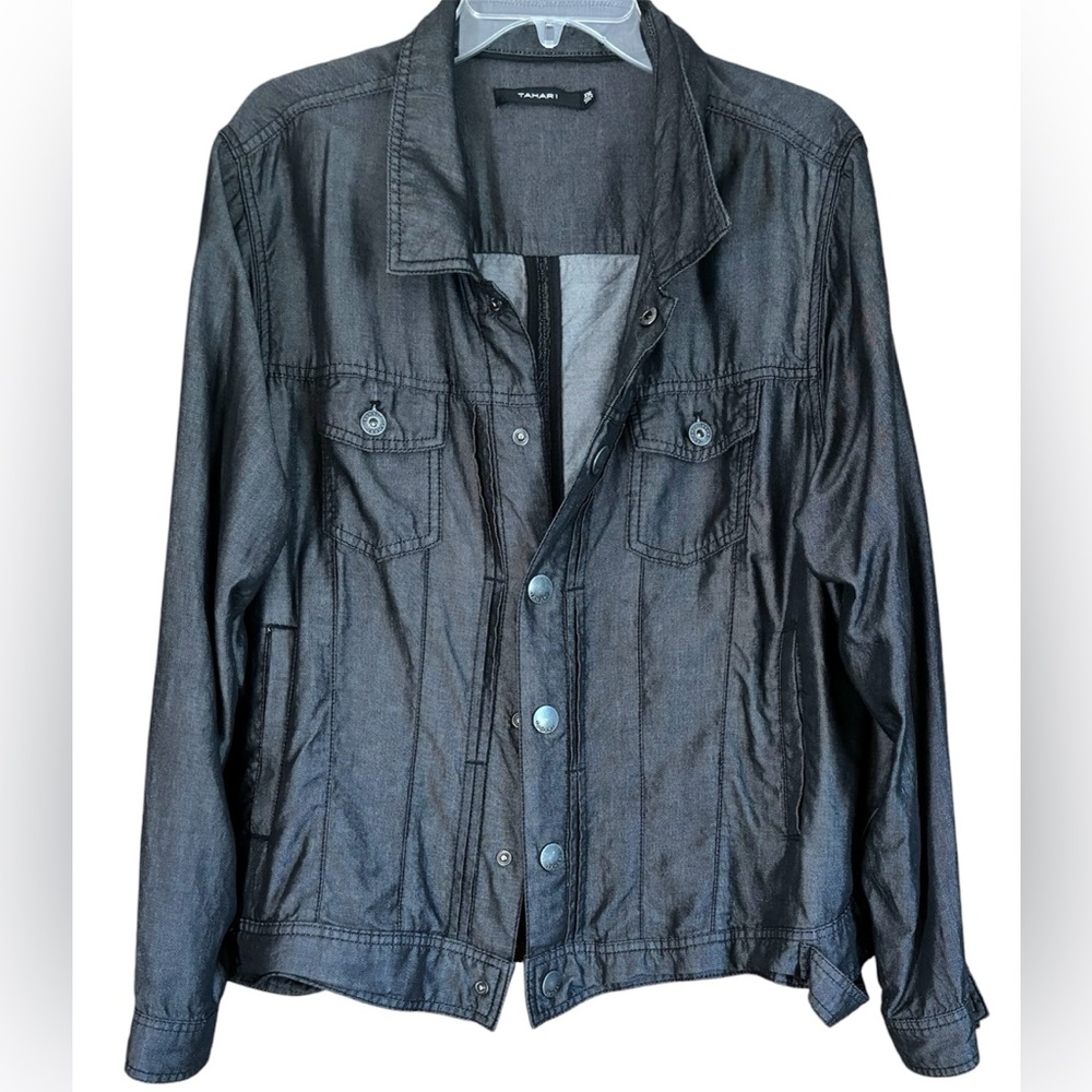 Tahari Jacket Shacket. XXL Gray